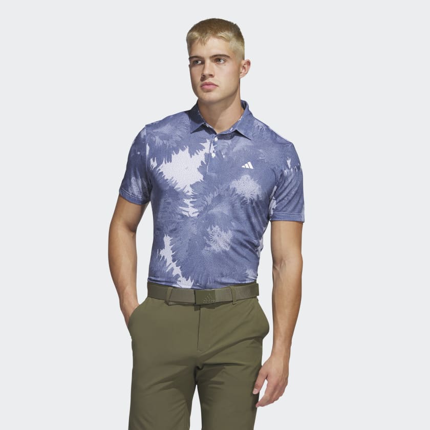 adidas Flower Mesh Golf Shirt - White Men's Golf | US