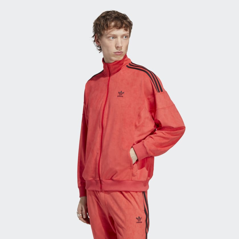 adidas Adicolor Classics Plush Track Jacket - Red | Men's Lifestyle | adidas  US
