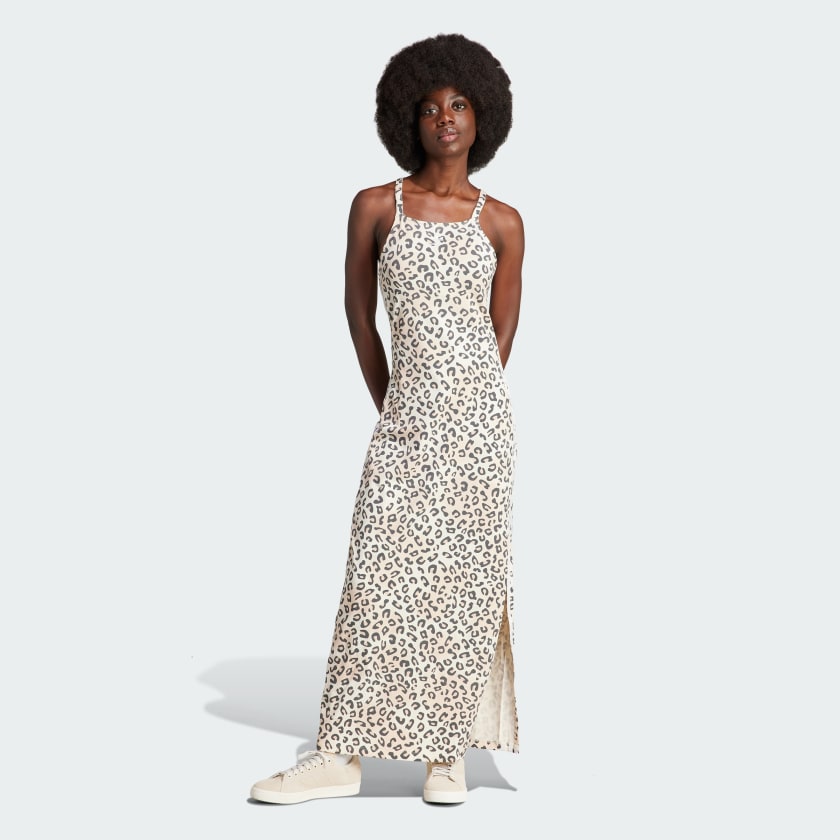Leopard-print maxi dress