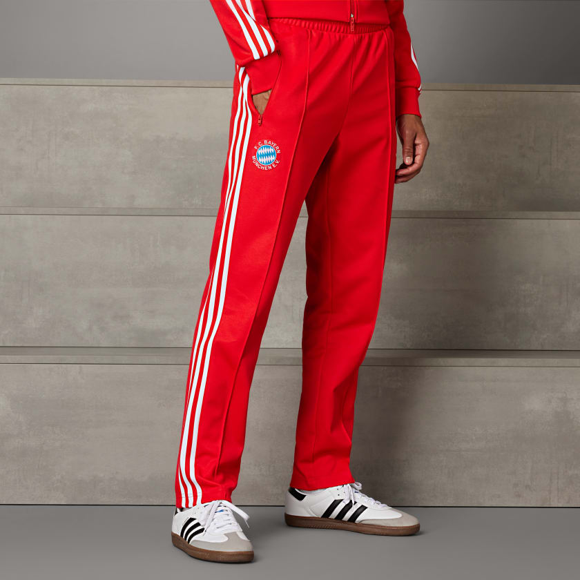 Women's red adidas tracksuit bottoms cheap