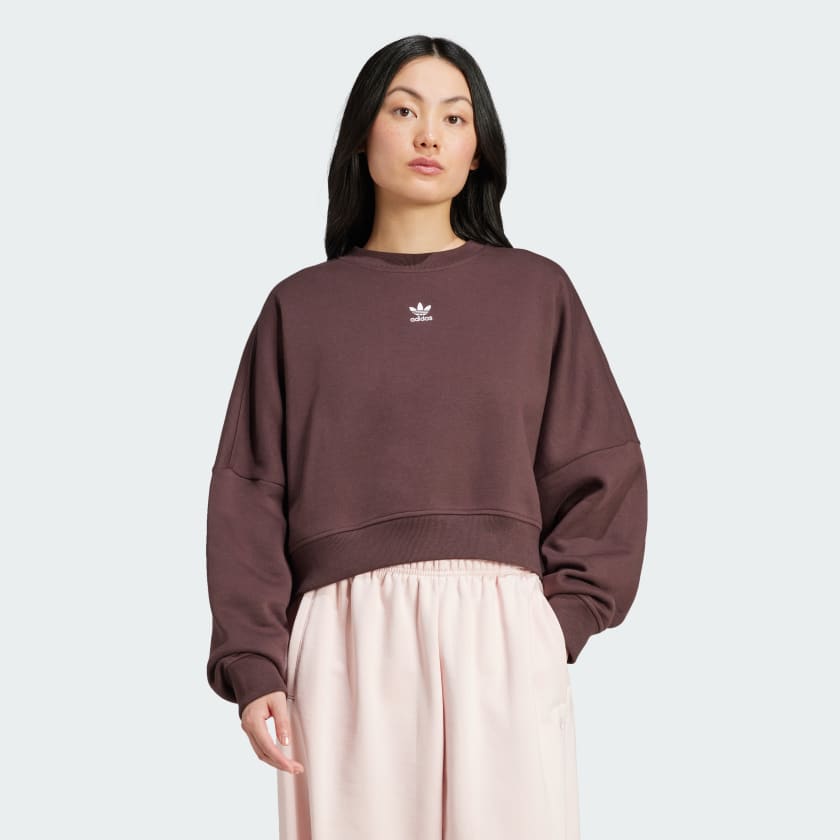 Adidas originals essentials sweatshirt in pin online