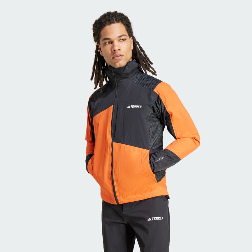 adidas TERREX Xperior Hybrid RAIN.RDY Jacket Orange adidas UK