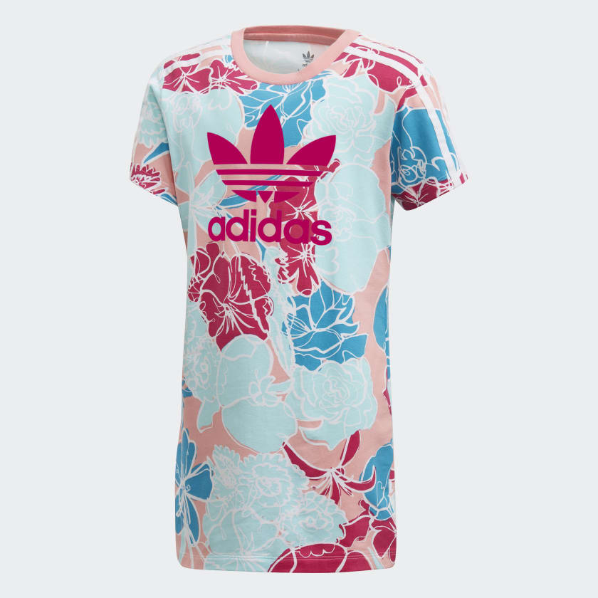 Adidas tee dress pink 2025
