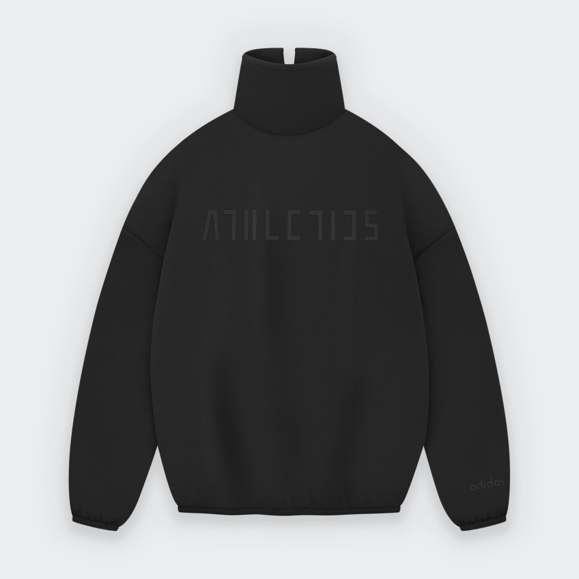 アディダス Fear of God Athletics スエード フリースモックネック - ブラック | アディダス ジャパン