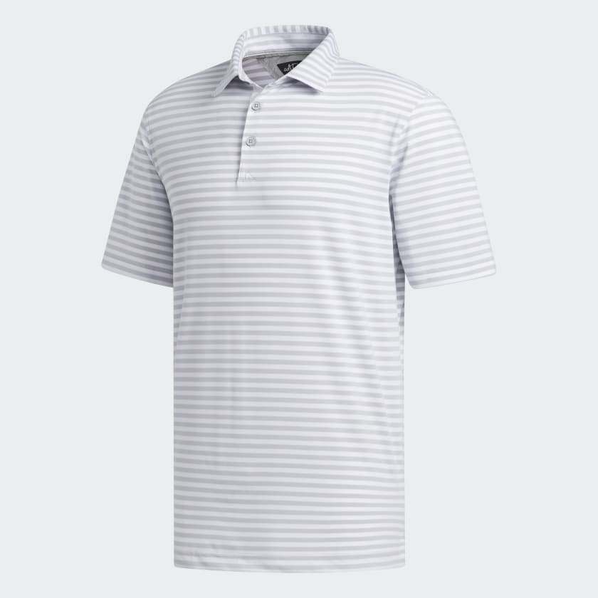 adipure essential stripe polo shirt