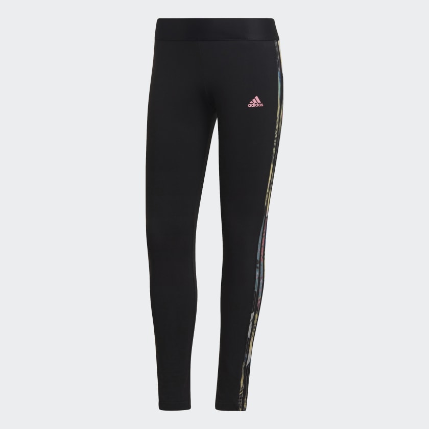 Adidas 3 stripe leggings sports direct clearance