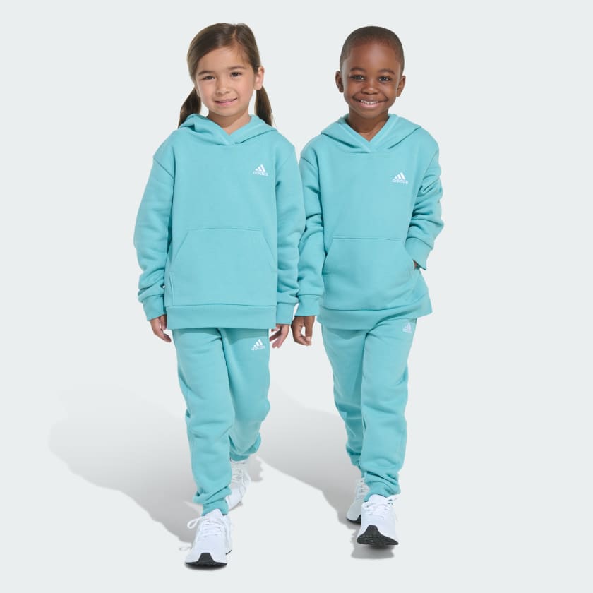 adidas Fleece Pullover Set Kids Turquoise Free Shipping with adiClub adidas US