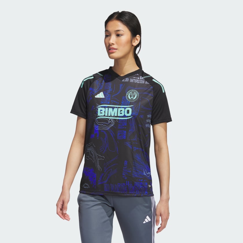 adidas Philadelphia Union One Planet Jersey - Black | Women's Soccer ...