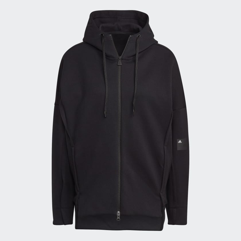 adidas Mission Victory Loose Fit Full Zip Hoodie Black adidas Thailand
