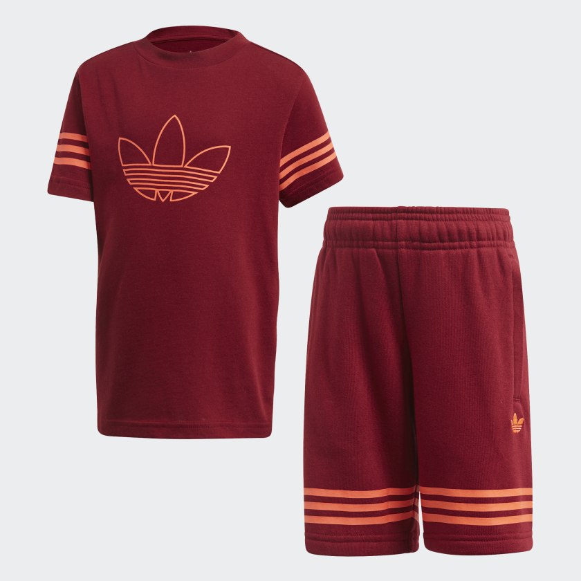 Burgundy adidas set Clearance
