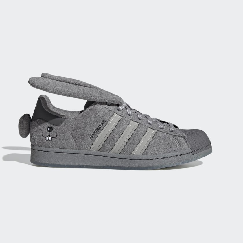 grey adidas superstar trainers