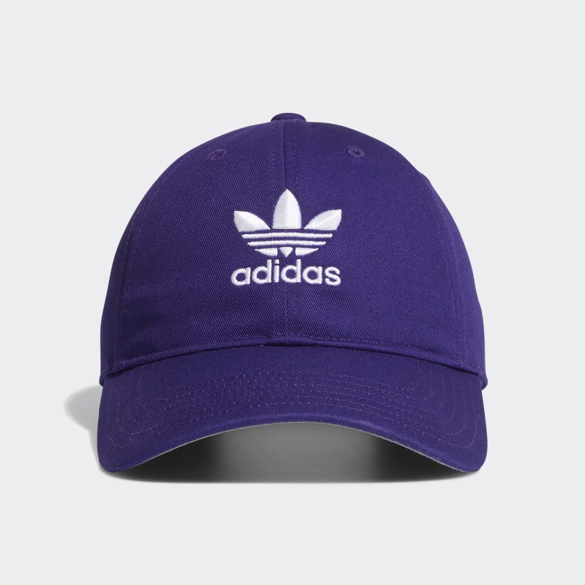 adidas Relaxed Strap-Back Hat - Purple | adidas US