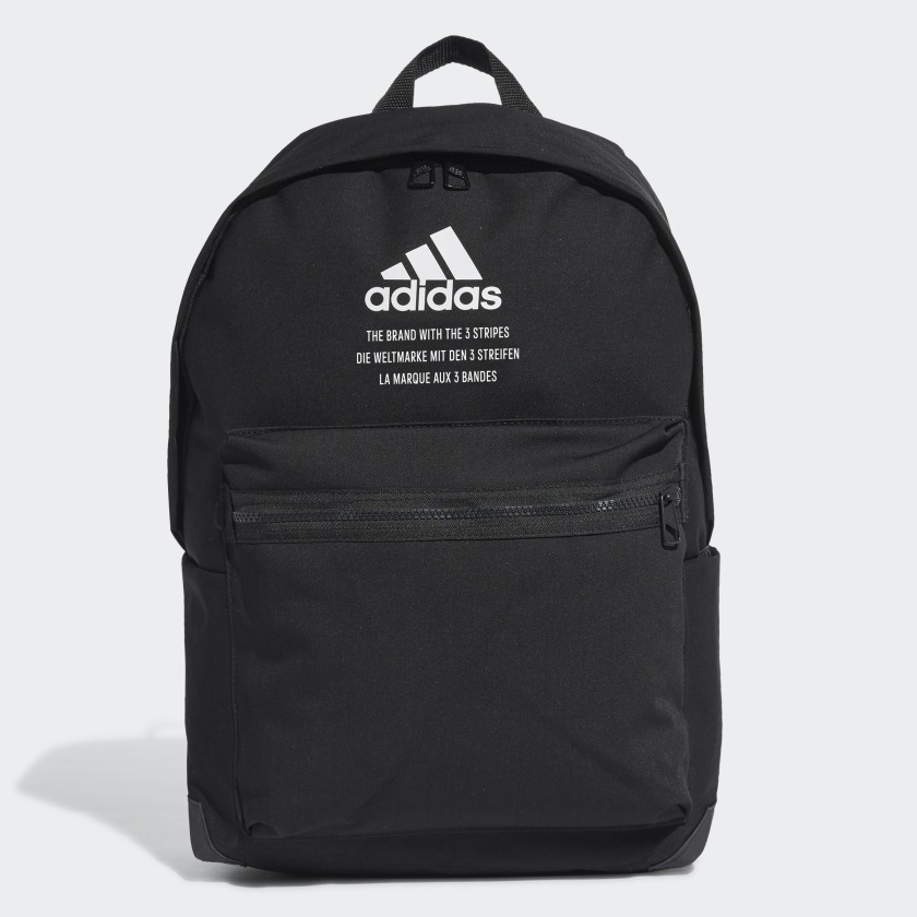 adidas Classic Twill Fabric Backpack - Black | adidas US