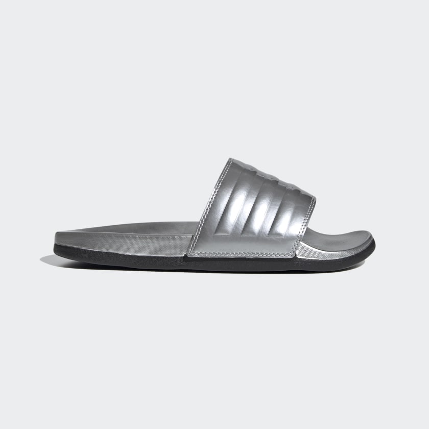 adidas Adilette Comfort Slides - Silver | FW7683 | adidas US