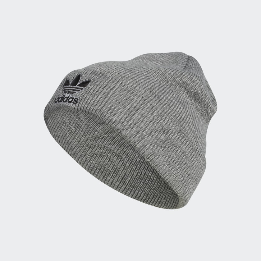 adidas Trefoil Beanie - Grey | adidas US