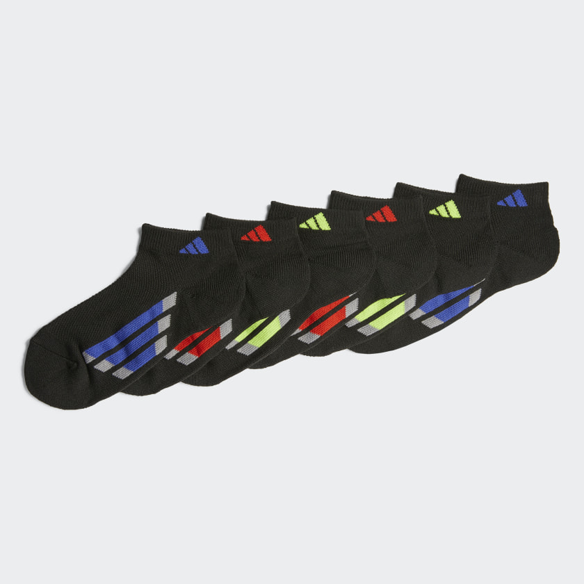 adidas Vertical Stripe LowCut Socks 6 Pairs Black CK8334 adidas US