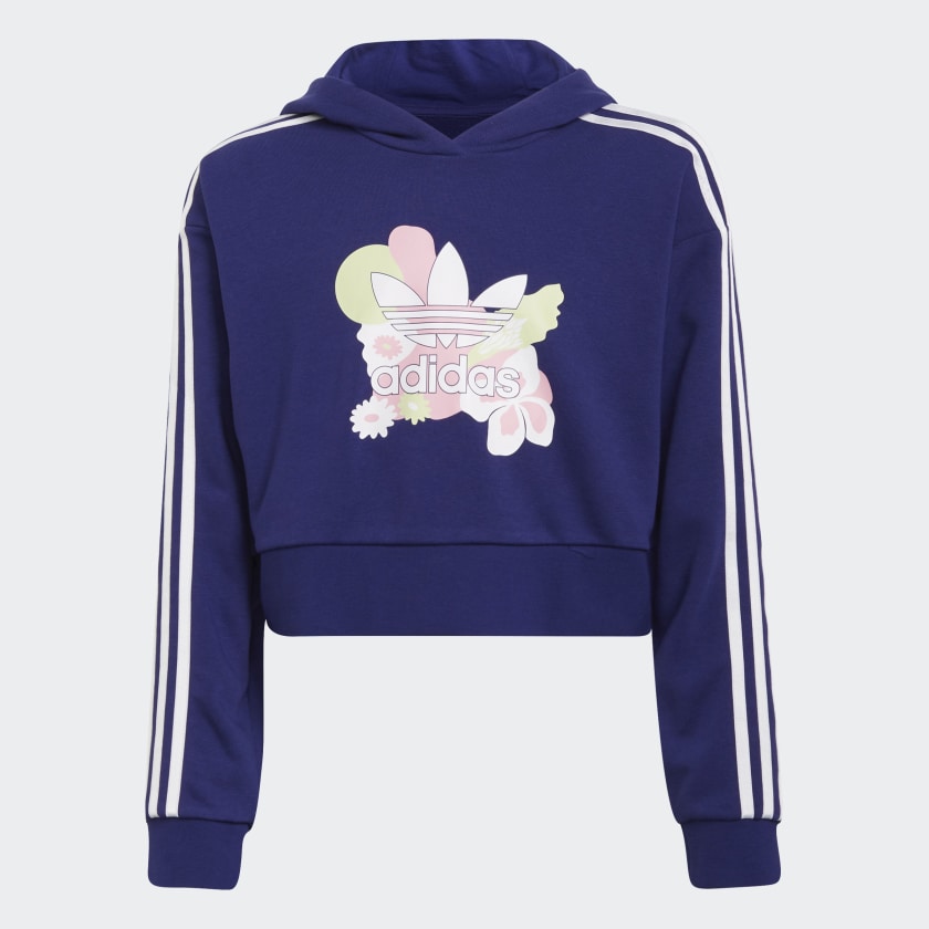 adidas flower print hoodie