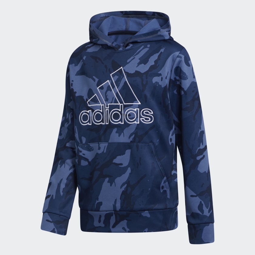 Blue camo adidas hoodie Clearance