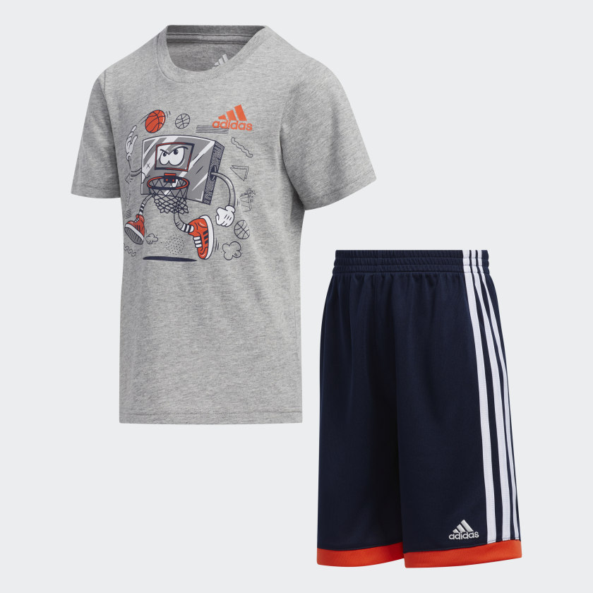 Graphic cotton shorts Clearance