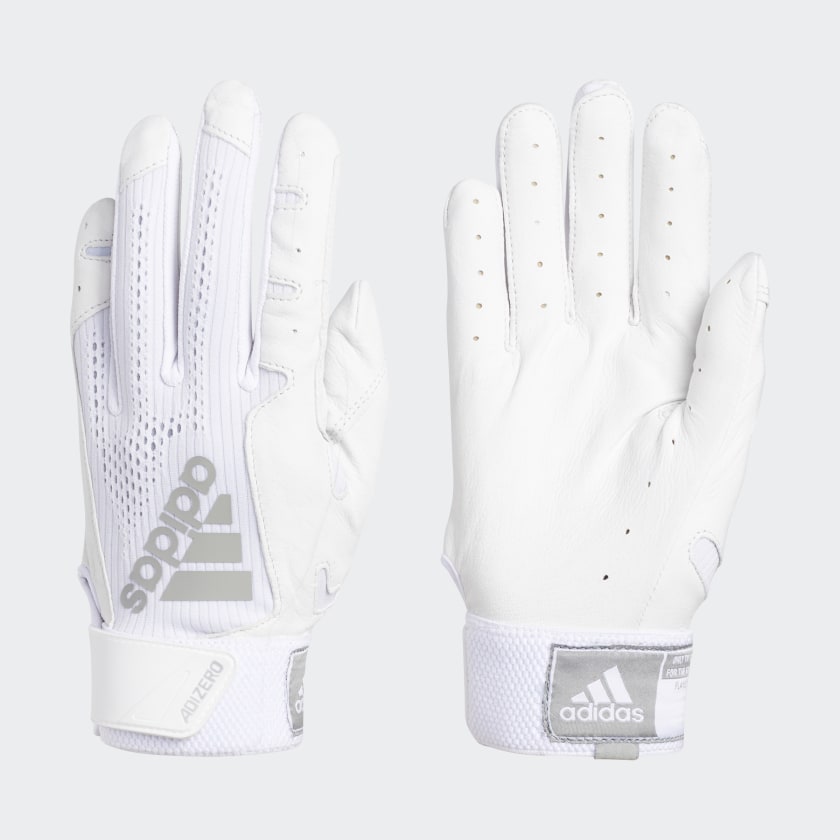 white adidas batting gloves