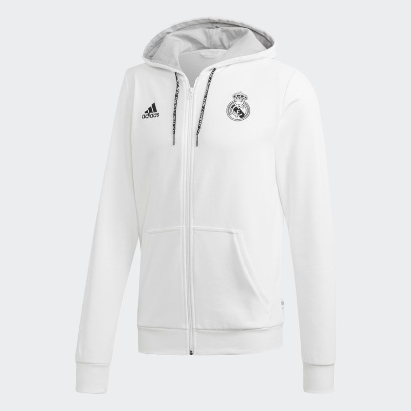 Real madrid white hoodie