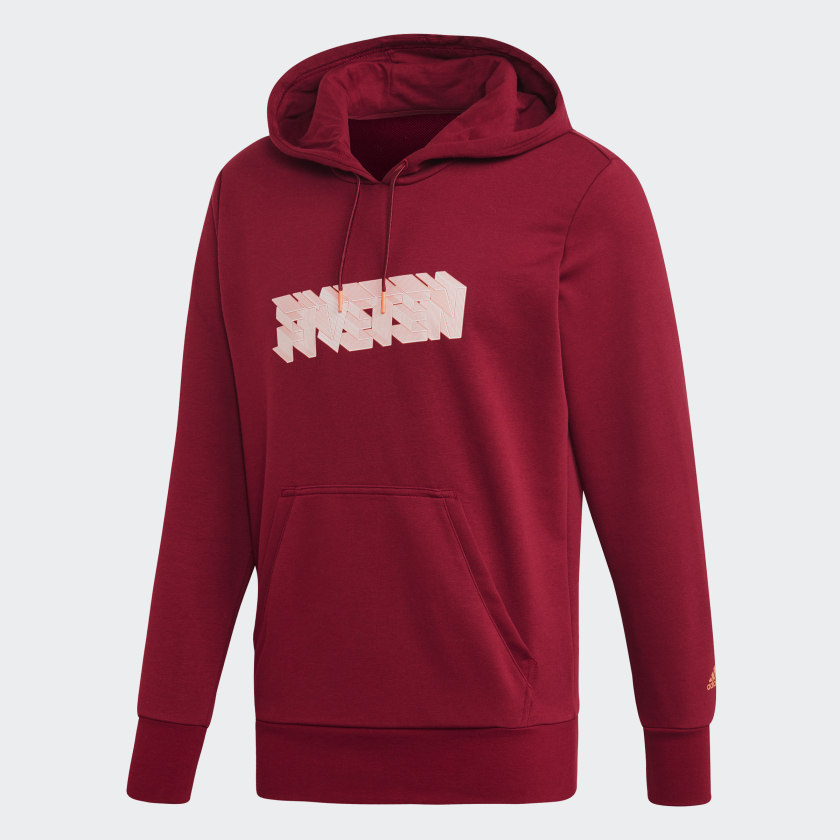 adidas burgundy zip hoodie