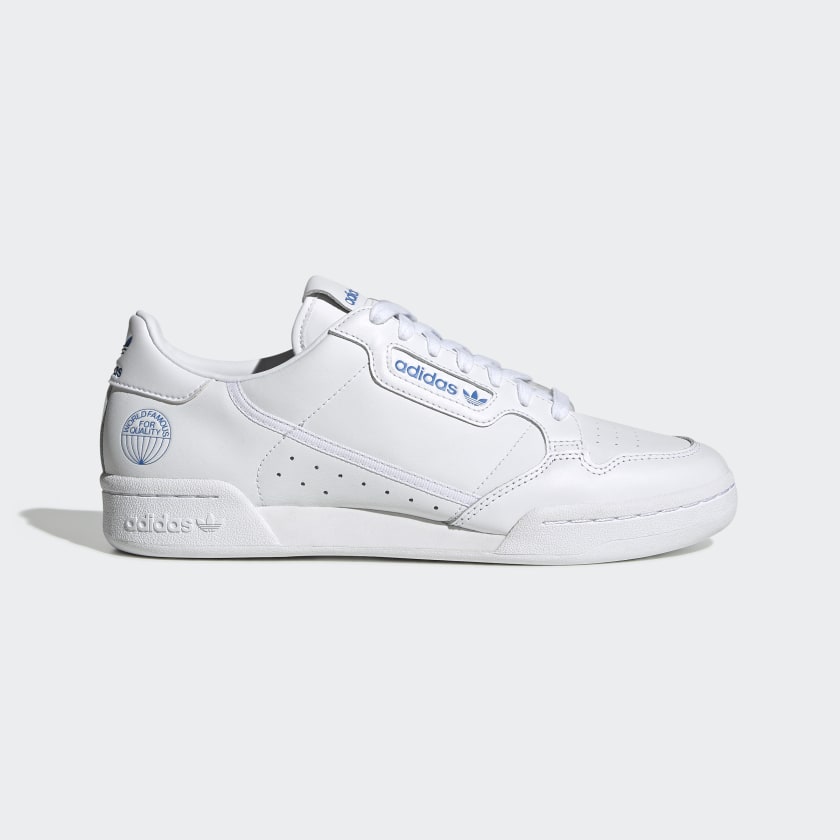 Adidas pale blue continental 80 trainers shop