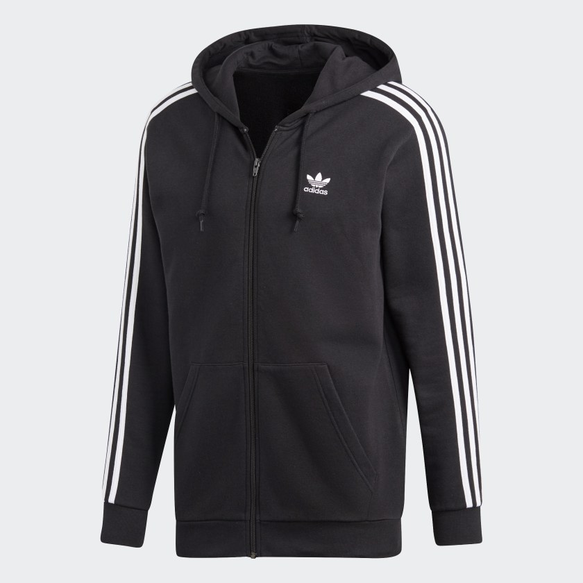 adidas Buzo con Capucha 3 Rayas - Negro | adidas Colombia