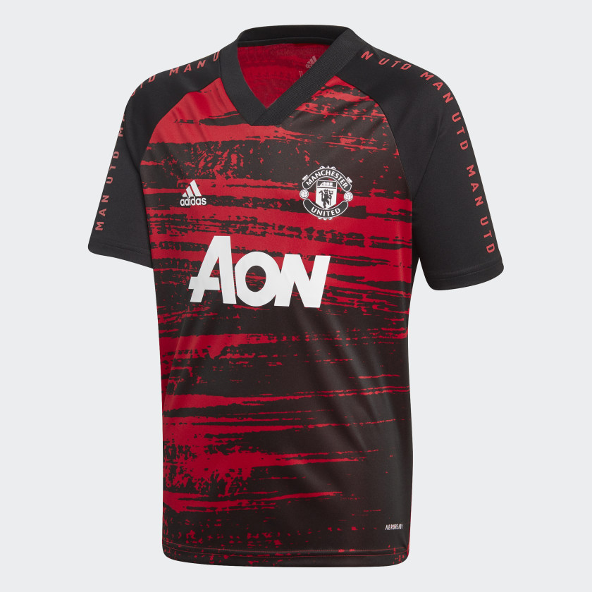 adidas Manchester United Pre-Match Jersey - Red | adidas Singapore