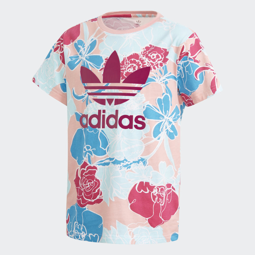 Playera adidas flores Clearance