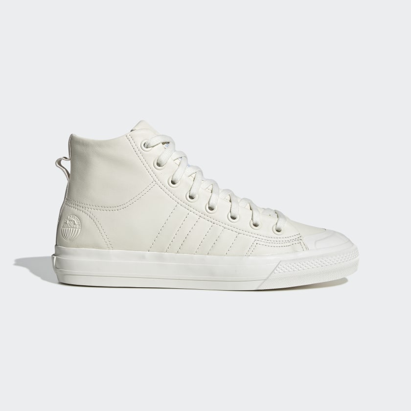 Nizza Hi RF Off White Leather Shoes | adidas US