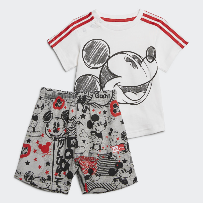 Conjunto de Verano Mickey Mouse - Blanco adidas | adidas Chile