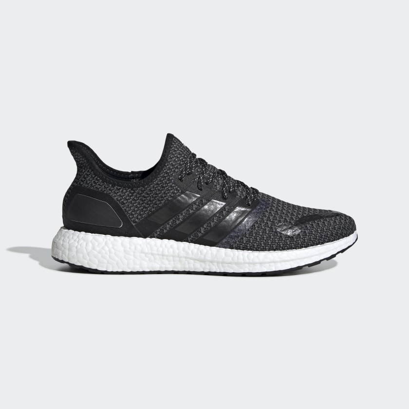 adidas boost black and silver