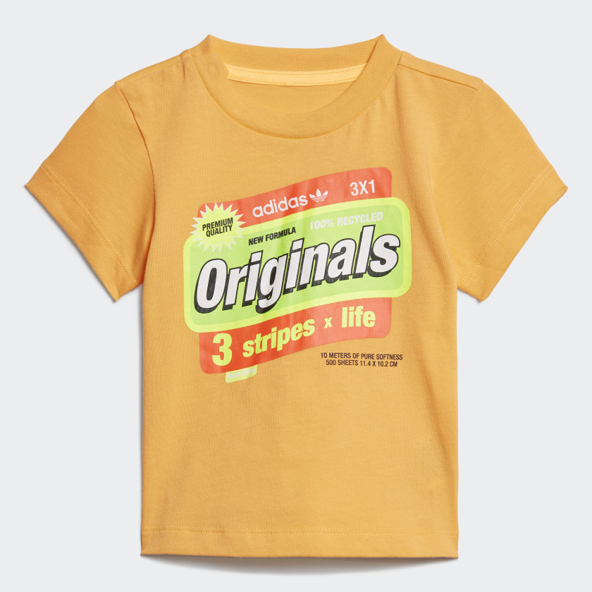 Camiseta Graphic Unissex Laranja Adidas Adidas Brasil
