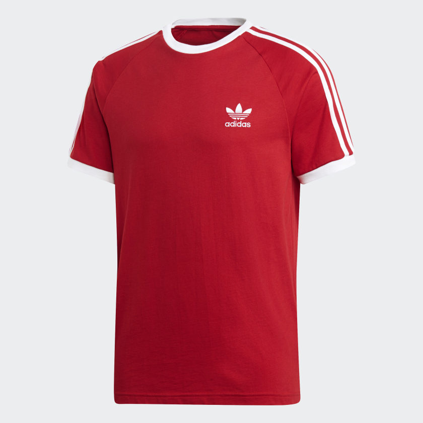 red adidas shirt