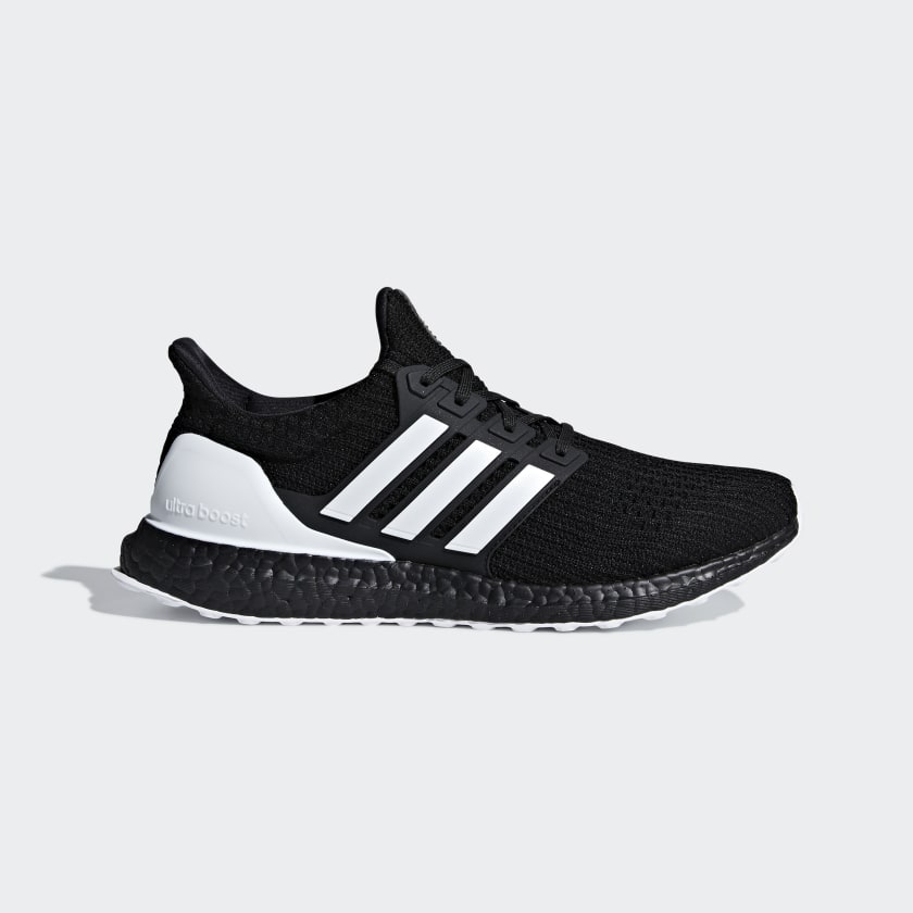 Men's Ultraboost Core Black and Cloud White Shoes | adidas US