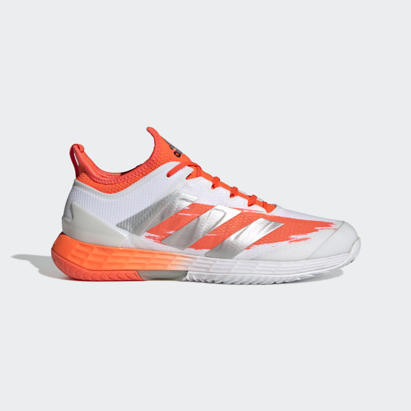 tennis shoes adidas white orange