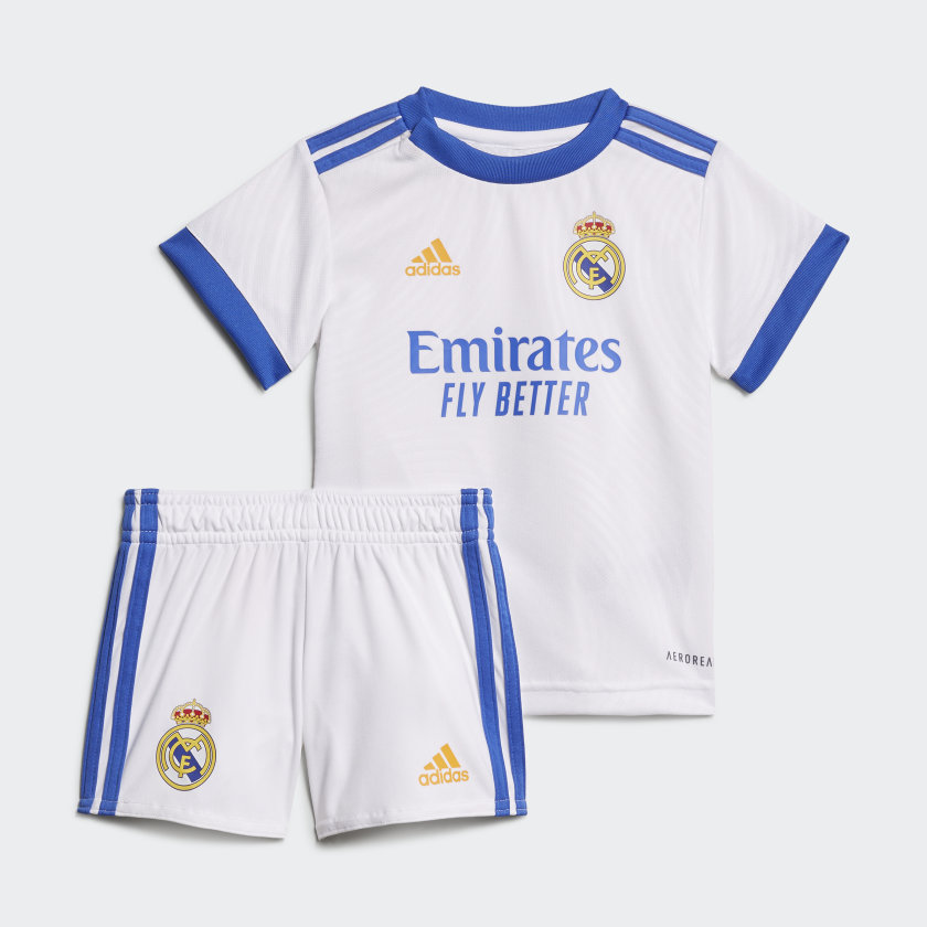Adidas Real Madrid 21 22 Home Baby Kit White Adidas Us