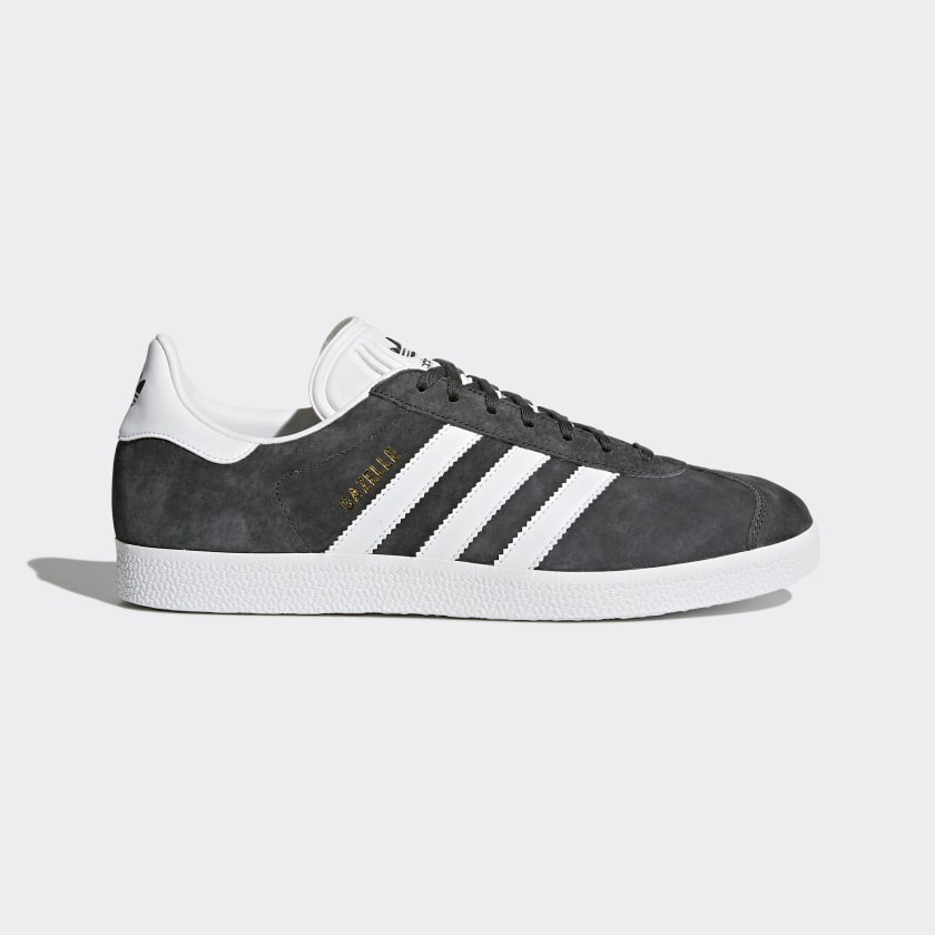 adidas Gazelle Shoes in Grey and White 