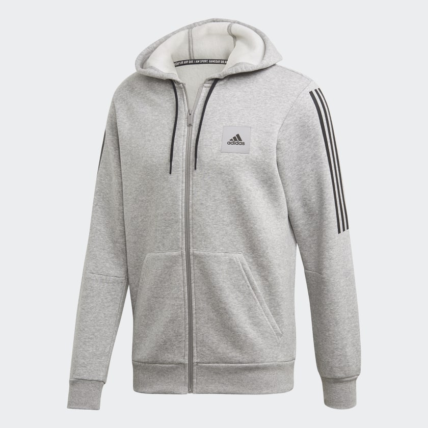 black and gray adidas hoodie