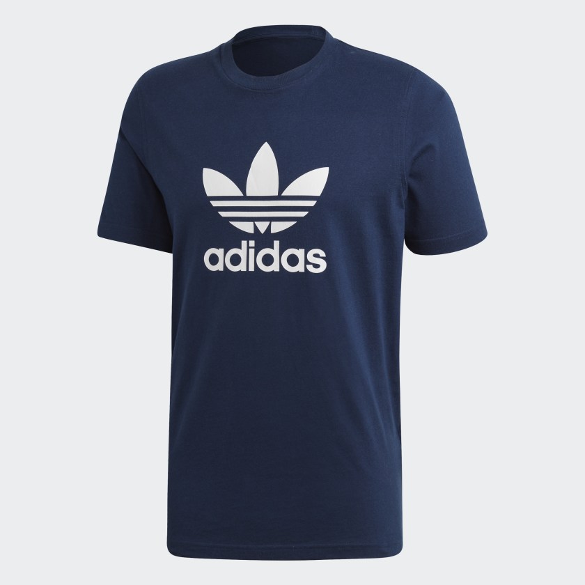 Adidas blue trefoil tee Clearance