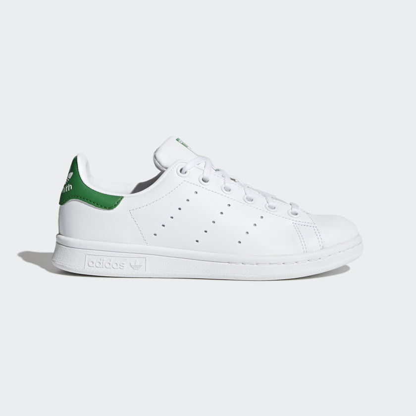 Kids Stan Smith Cloud White and Green Shoes | adidas UK