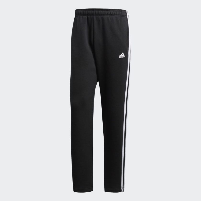 Adidas essentials 3 stripe sweatpants mens Clearance