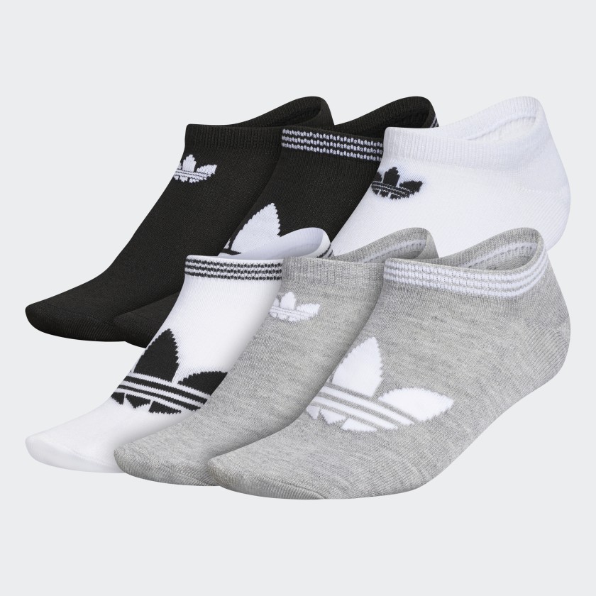 adidas Trefoil Superlite No-Show Socks 6 Pairs - Multicolor | EV8990 ...