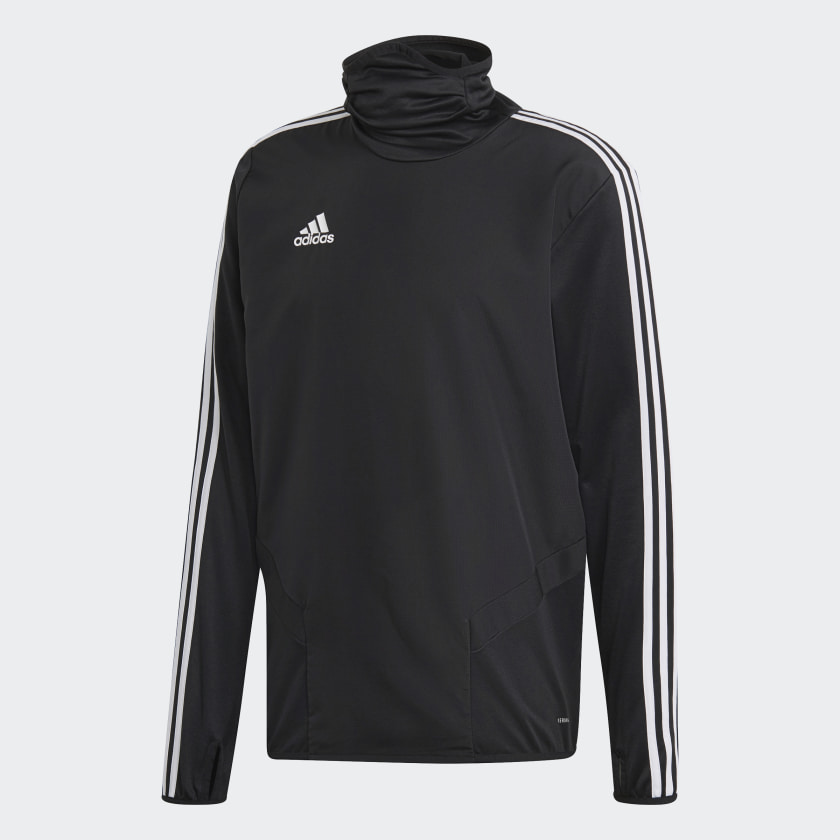 Schwarzes und weißes Tiro 19 Warm Oberteil für Männer | adidas Deutschland