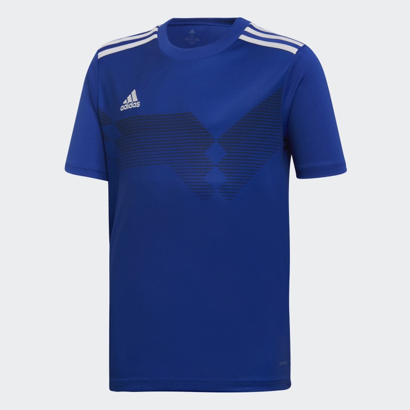 Weißes und blaues Campeon 19 Trikot für Kinder | adidas Deutschland