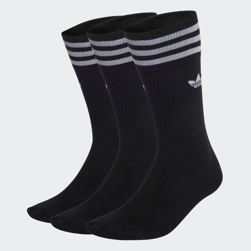 adidas Calcetines clásicos-Pack de 3 (UNISEX) - Negro | adidas Mexico