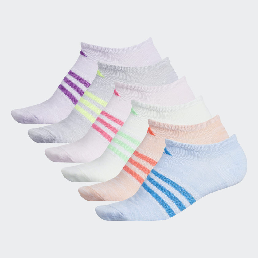 Superlite No Show Socks 6 Pairs - Multicolor | adidas US