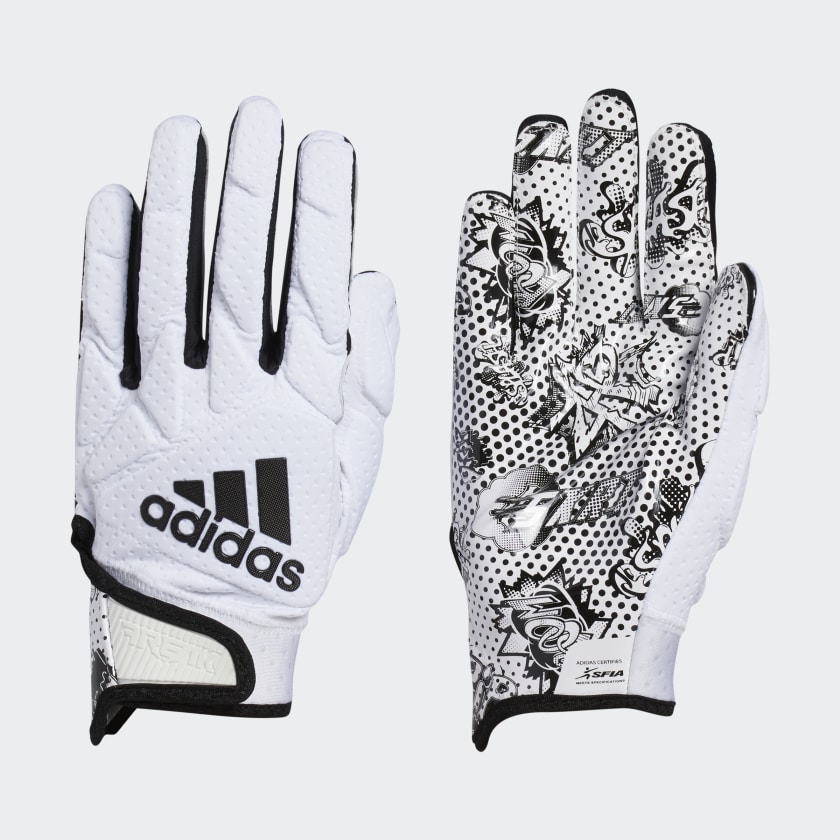 white adidas gloves