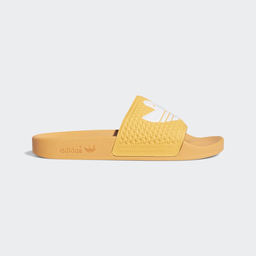 claquette adidas jaune fluo